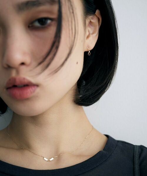 COCOSHNIK ONKITSCH / ココシュニックオンキッチュ ピアス・イヤリング | K10エイトプレートピアス | 詳細7