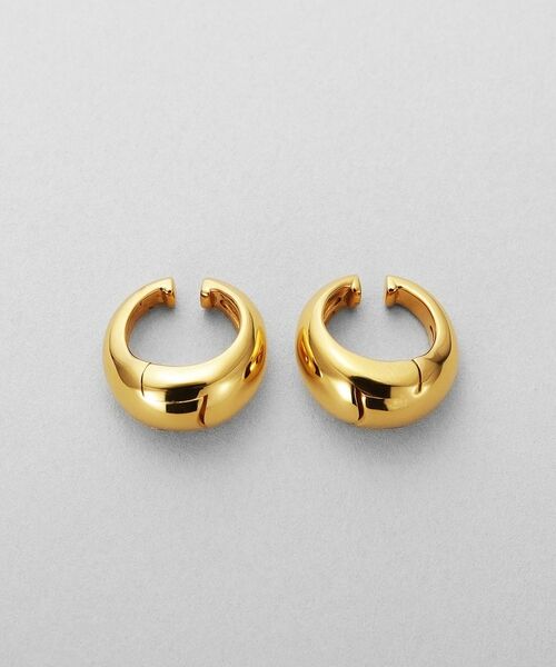 COCOSHNIK ONKITSCH / ココシュニックオンキッチュ ピアス・イヤリング | シルバー ハギーイヤリング ペアシェイプ M GP | 詳細3