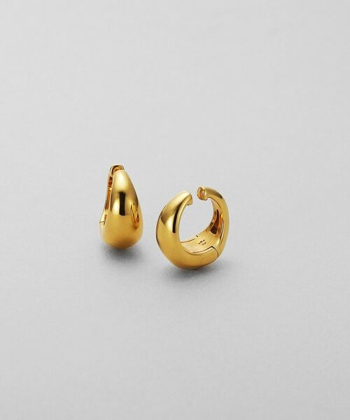 COCOSHNIK ONKITSCH / ココシュニックオンキッチュ ピアス・イヤリング | シルバー ハギーイヤリング ペアシェイプ M GP（ゴールド(600)）