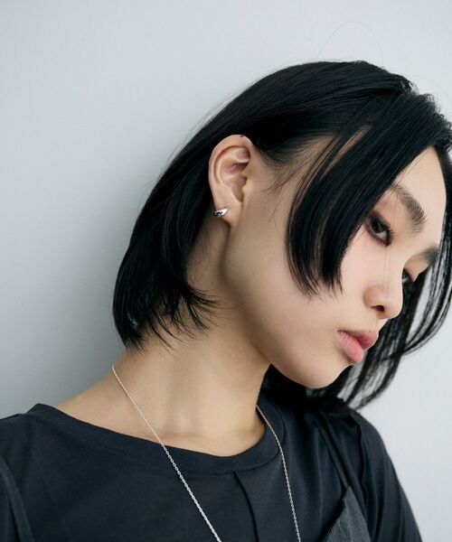 COCOSHNIK ONKITSCH / ココシュニックオンキッチュ ピアス・イヤリング | シルバー ハギーイヤリング ペアシェイプ S | 詳細7