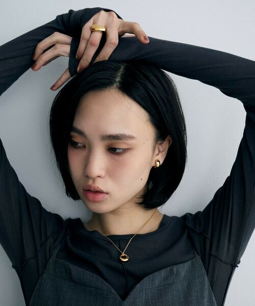 COCOSHNIK ONKITSCH / ココシュニックオンキッチュ ピアス・イヤリング | シルバー ハギーイヤリング ドーム M GP | 詳細6