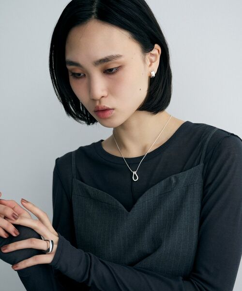 COCOSHNIK ONKITSCH / ココシュニックオンキッチュ ピアス・イヤリング | シルバー ハギーイヤリング ドーム M | 詳細6