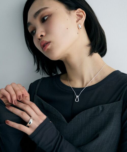 COCOSHNIK ONKITSCH / ココシュニックオンキッチュ ピアス・イヤリング | シルバー ハギーイヤリング ドーム M | 詳細7