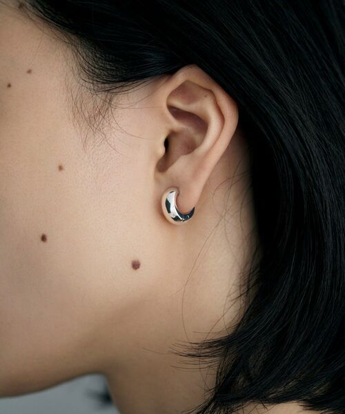 COCOSHNIK ONKITSCH / ココシュニックオンキッチュ ピアス・イヤリング | シルバー ハギーイヤリング ドーム M | 詳細8