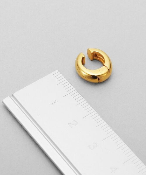 COCOSHNIK ONKITSCH / ココシュニックオンキッチュ ピアス・イヤリング | シルバー ハギーイヤリング ドーム S GP | 詳細4