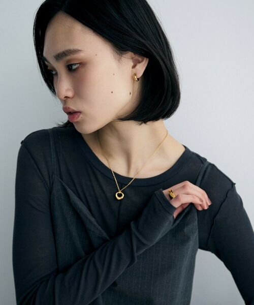 COCOSHNIK ONKITSCH / ココシュニックオンキッチュ ピアス・イヤリング | シルバー ハギーイヤリング ドーム S GP | 詳細6