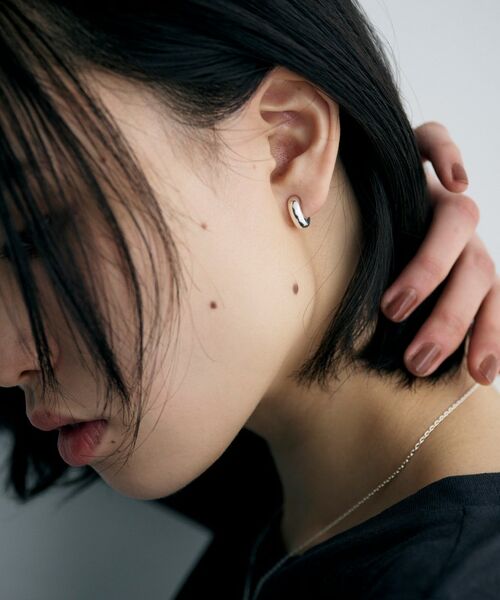 COCOSHNIK ONKITSCH / ココシュニックオンキッチュ ピアス・イヤリング | シルバー ハギーイヤリング ドーム S | 詳細7