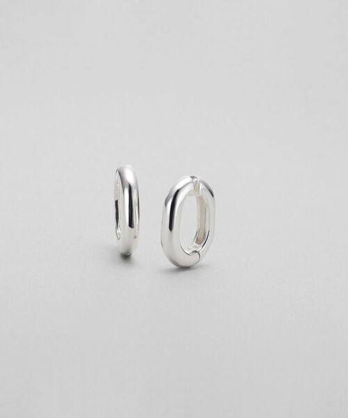 COCOSHNIK ONKITSCH / ココシュニックオンキッチュ ピアス・イヤリング | シルバー ハギーイヤリング トラック（シルバー(600)）