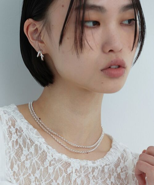 COCOSHNIK ONKITSCH / ココシュニックオンキッチュ ネックレス・ペンダント・チョーカー | シルバー ハーフラウンドチェーン ドレープネックレス | 詳細7
