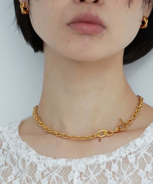 COCOSHNIK ONKITSCH / ココシュニックオンキッチュ ネックレス・ペンダント・チョーカー | シルバー ミックスリンクマンテルネックレス GP | 詳細8