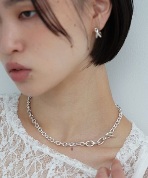 COCOSHNIK ONKITSCH / ココシュニックオンキッチュ ネックレス・ペンダント・チョーカー | シルバー ミックスリンクマンテルネックレス | 詳細7