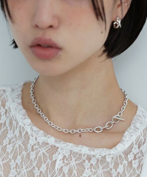 COCOSHNIK ONKITSCH / ココシュニックオンキッチュ ネックレス・ペンダント・チョーカー | シルバー ミックスリンクマンテルネックレス | 詳細8