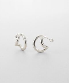 COCOSHNIK ONKITSCH / ココシュニックオンキッチュ ピアス・イヤリング | シルバー アシンメトリーフープピアス