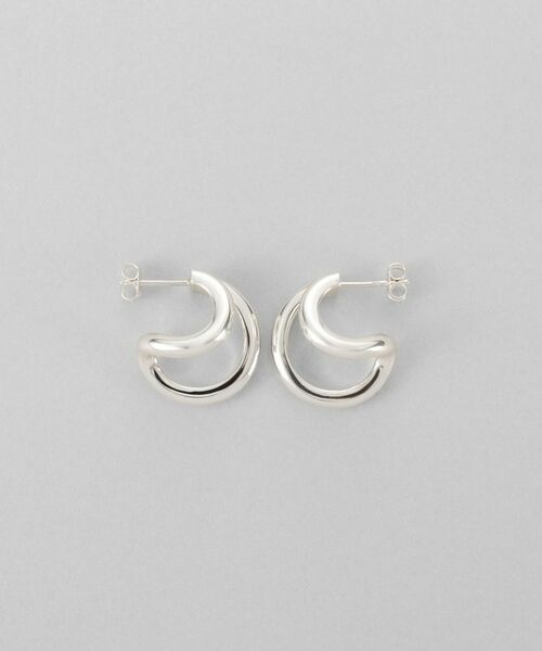 COCOSHNIK ONKITSCH / ココシュニックオンキッチュ ピアス・イヤリング | シルバー アシンメトリーフープピアス | 詳細3