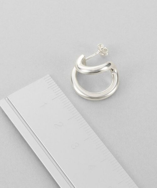 COCOSHNIK ONKITSCH / ココシュニックオンキッチュ ピアス・イヤリング | シルバー アシンメトリーフープピアス | 詳細4