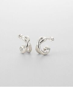 COCOSHNIK ONKITSCH / ココシュニックオンキッチュ ピアス・イヤリング | シルバー スモールフープ クロスループピアス