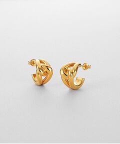 COCOSHNIK ONKITSCH / ココシュニックオンキッチュ ピアス・イヤリング | シルバー スモールフープ ノットピアス GP