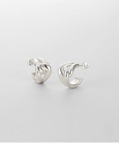 COCOSHNIK ONKITSCH / ココシュニックオンキッチュ ピアス・イヤリング | シルバー スモールフープ ノットピアス