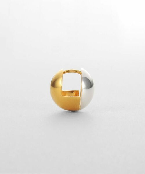 COCOSHNIK ONKITSCH / ココシュニックオンキッチュ ピアス・イヤリング | シルバー コンビカラー ハギーピアス ボールS | 詳細2