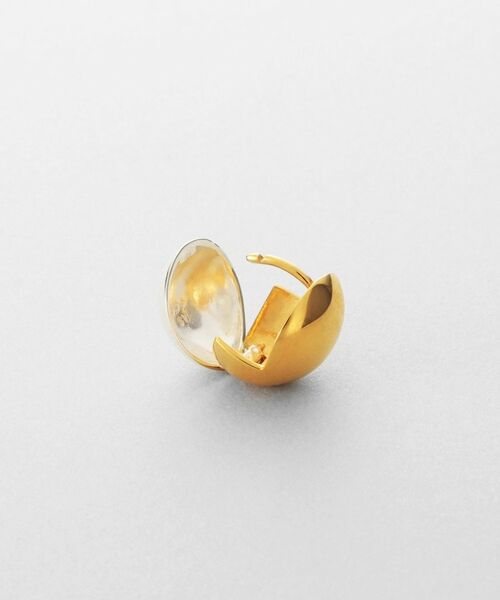 COCOSHNIK ONKITSCH / ココシュニックオンキッチュ ピアス・イヤリング | シルバー コンビカラー ハギーピアス ボールS | 詳細3