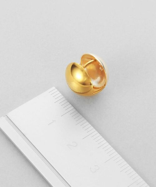 COCOSHNIK ONKITSCH / ココシュニックオンキッチュ ピアス・イヤリング | シルバー コンビカラー ハギーピアス ボールS | 詳細5
