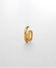 COCOSHNIK ONKITSCH / ココシュニックオンキッチュ ピアス・イヤリング | シルバー ダブルフープニュアンスイヤカフ GP