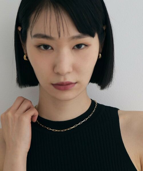 COCOSHNIK ONKITSCH / ココシュニックオンキッチュ ネックレス・ペンダント・チョーカー | シルバー デザインチェーン サイドカットケーブルネックレスGP | 詳細6