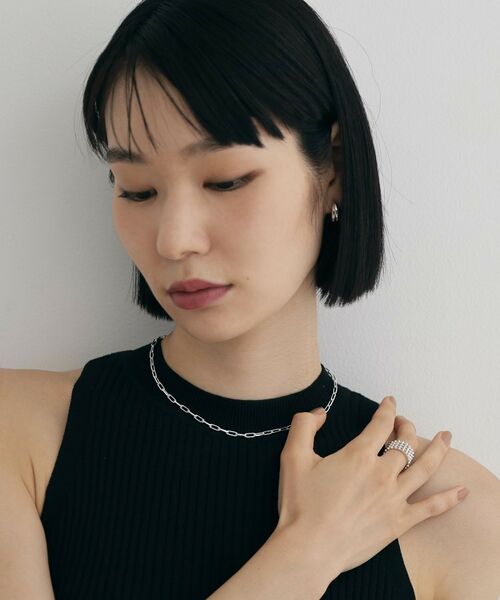 COCOSHNIK ONKITSCH / ココシュニックオンキッチュ ネックレス・ペンダント・チョーカー | シルバー デザインチェーン サイドカットケーブルネックレス | 詳細6