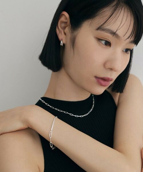 COCOSHNIK ONKITSCH / ココシュニックオンキッチュ ブレスレット・バングル | シルバー デザインチェーン フラットケーブル ベネチアンブレスレット | 詳細6