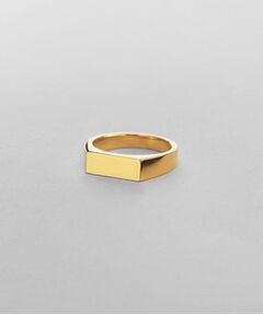 COCOSHNIK ONKITSCH / ココシュニックオンキッチュ リング | シルバー レクタングルシグネットリングGP