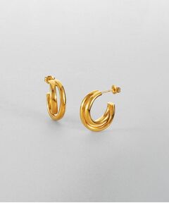 COCOSHNIK ONKITSCH / ココシュニックオンキッチュ ピアス・イヤリング | シルバー ドームクロスフープピアス GP