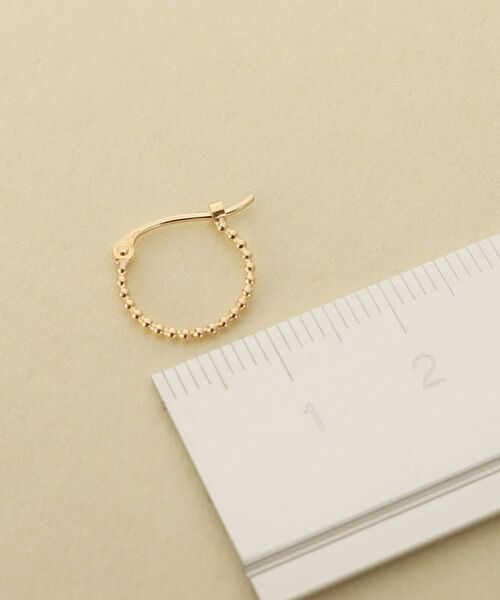 COCOSHNIK ONKITSCH / ココシュニックオンキッチュ ピアス・イヤリング | K10ボールフープピアス | 詳細4