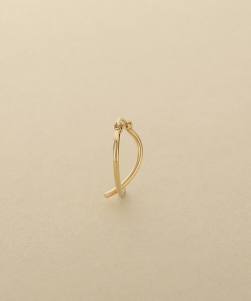 COCOSHNIK ONKITSCH / ココシュニックオンキッチュ ピアス・イヤリング | K10パイプクロスピアス | 詳細2