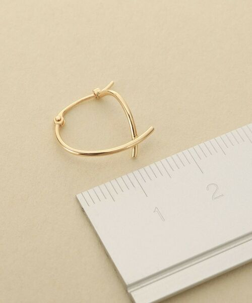 COCOSHNIK ONKITSCH / ココシュニックオンキッチュ ピアス・イヤリング | K10パイプクロスピアス | 詳細4