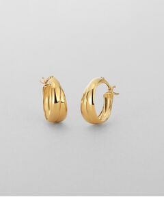COCOSHNIK ONKITSCH / ココシュニックオンキッチュ ピアス・イヤリング | シルバー スモールフープ ダブルドームピアスGP