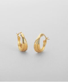 COCOSHNIK ONKITSCH / ココシュニックオンキッチュ ピアス・イヤリング | シルバー スモールフープ トリプルドームピアスGP