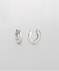COCOSHNIK ONKITSCH / ココシュニックオンキッチュ ピアス・イヤリング | シルバー ハギーフープ フラットサークルピアス