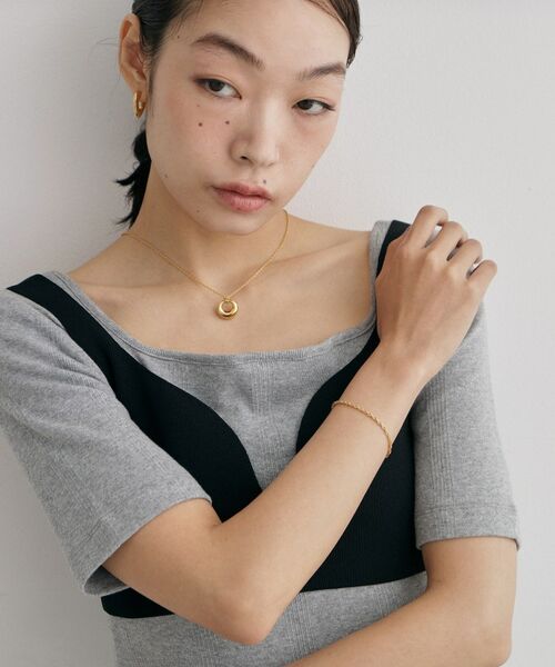 COCOSHNIK ONKITSCH / ココシュニックオンキッチュ ブレスレット・バングル | シルバー デザインチェーン ダブルケーブルブレスレットS GP | 詳細5
