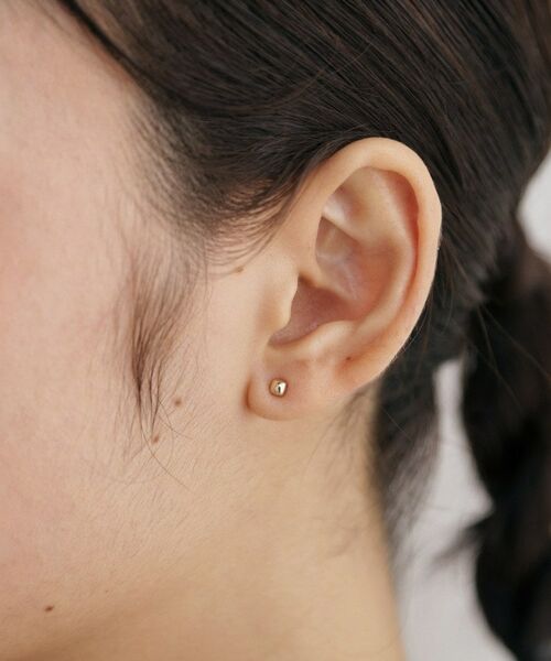 COCOSHNIK ONKITSCH / ココシュニックオンキッチュ ピアス・イヤリング | K10ホロウクッションスタッドピアス（片耳用） | 詳細8