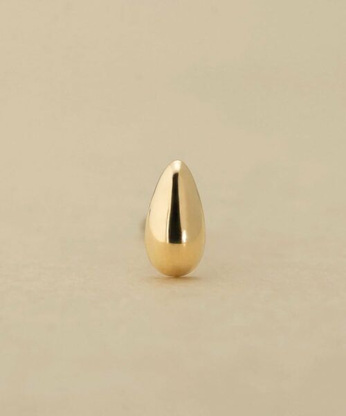 COCOSHNIK ONKITSCH / ココシュニックオンキッチュ ピアス・イヤリング | K10ホロウペアシェイプスタッドピアス（片耳用） | 詳細2