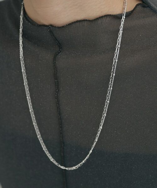 COCOSHNIK ONKITSCH / ココシュニックオンキッチュ ネックレス・ペンダント・チョーカー | シルバー コンビネーションチェーン ケーブル スタッドネックレス | 詳細8