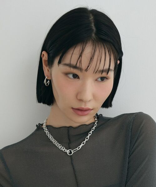 COCOSHNIK ONKITSCH / ココシュニックオンキッチュ ネックレス・ペンダント・チョーカー | シルバー ミックスチェーン ケーブルカラビナネックレス | 詳細9