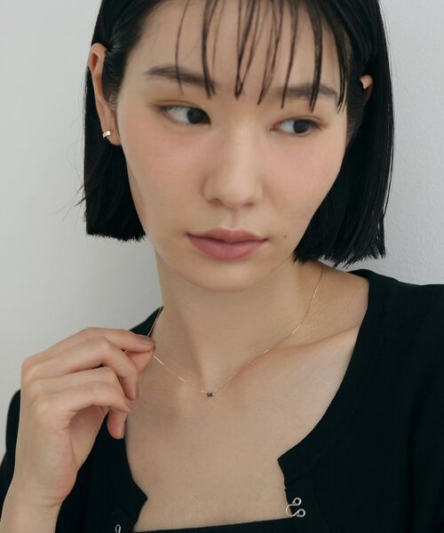 COCOSHNIK ONKITSCH / ココシュニックオンキッチュ ネックレス・ペンダント・チョーカー | K10ブルートパーズ バケットカットネックレス | 詳細9