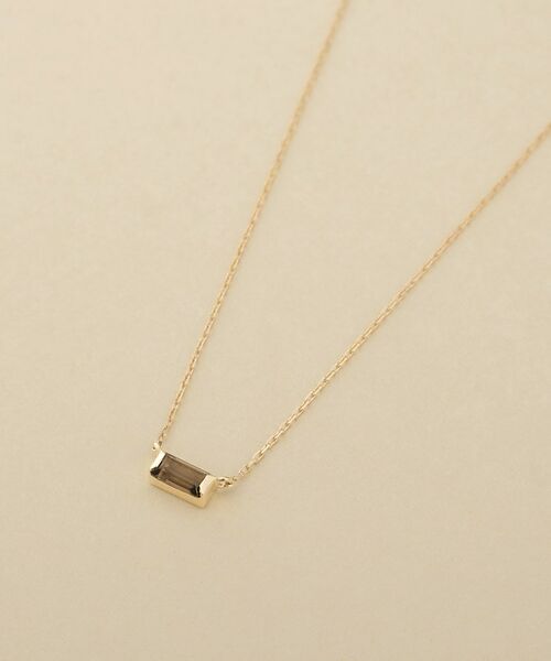 COCOSHNIK ONKITSCH / ココシュニックオンキッチュ ネックレス・ペンダント・チョーカー | K10スモーキークォーツ バケットカットネックレス | 詳細2