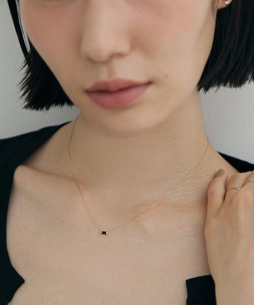 COCOSHNIK ONKITSCH / ココシュニックオンキッチュ ネックレス・ペンダント・チョーカー | K10オニキス バケットカットネックレス | 詳細9