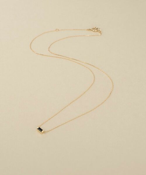 COCOSHNIK ONKITSCH / ココシュニックオンキッチュ ネックレス・ペンダント・チョーカー | K10オニキス バケットカットネックレス（イエローゴールド(135)）
