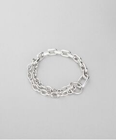 COCOSHNIK ONKITSCH / ココシュニックオンキッチュ ブレスレット・バングル | シルバー ミックスチェーン ケーブルカラビナブレスレット