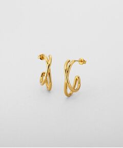 COCOSHNIK ONKITSCH / ココシュニックオンキッチュ ピアス・イヤリング | シルバー クロスオービットピアス GP