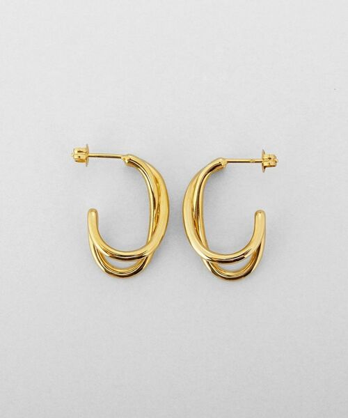 COCOSHNIK ONKITSCH / ココシュニックオンキッチュ ピアス・イヤリング | シルバー クロスオービットピアス GP | 詳細3