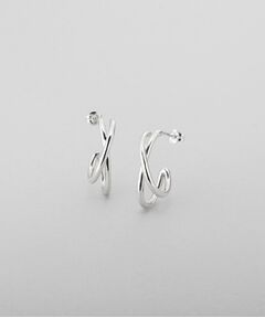 COCOSHNIK ONKITSCH / ココシュニックオンキッチュ ピアス・イヤリング | シルバー クロスオービットピアス